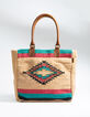 Bolso cabás lona bordada-1