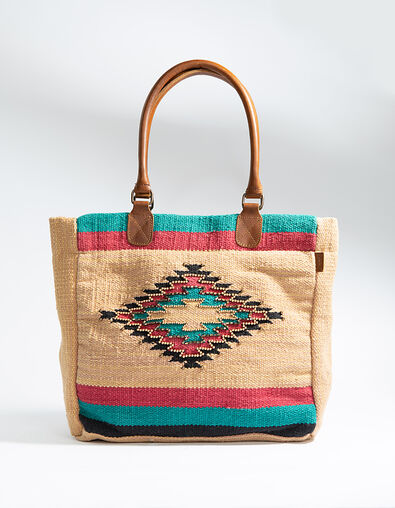 Bolso cabás lona bordada - IKKS