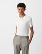 Polo off white coton modal Homme-2