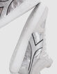 Women’s silver leather IKKS X DIADORA trainers-5