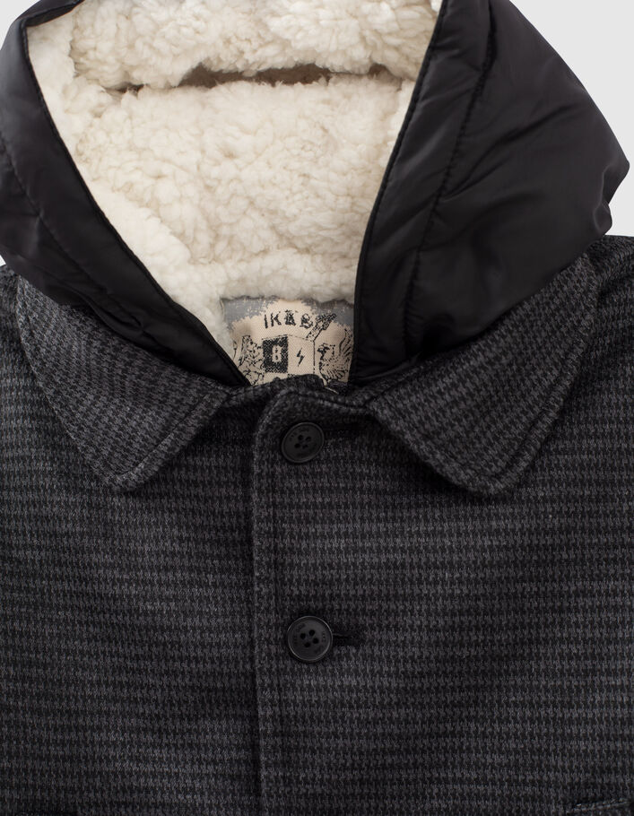 Manteau gris carreaux avec parmenture bébé garçon - IKKS