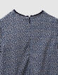 Blouse marine imprimé léopard-noeuds fille-5