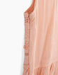 Robe rose poudré dentelle et broderies fille-5