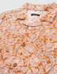 Chemise caramel imprim&eacute; ethnique gar&ccedil;on-5