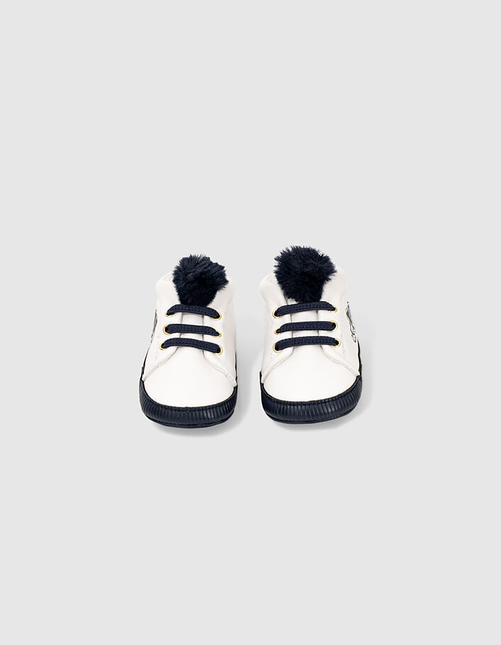 Sneakers mit marineblauen Troddeln für Babymädchen  - IKKS