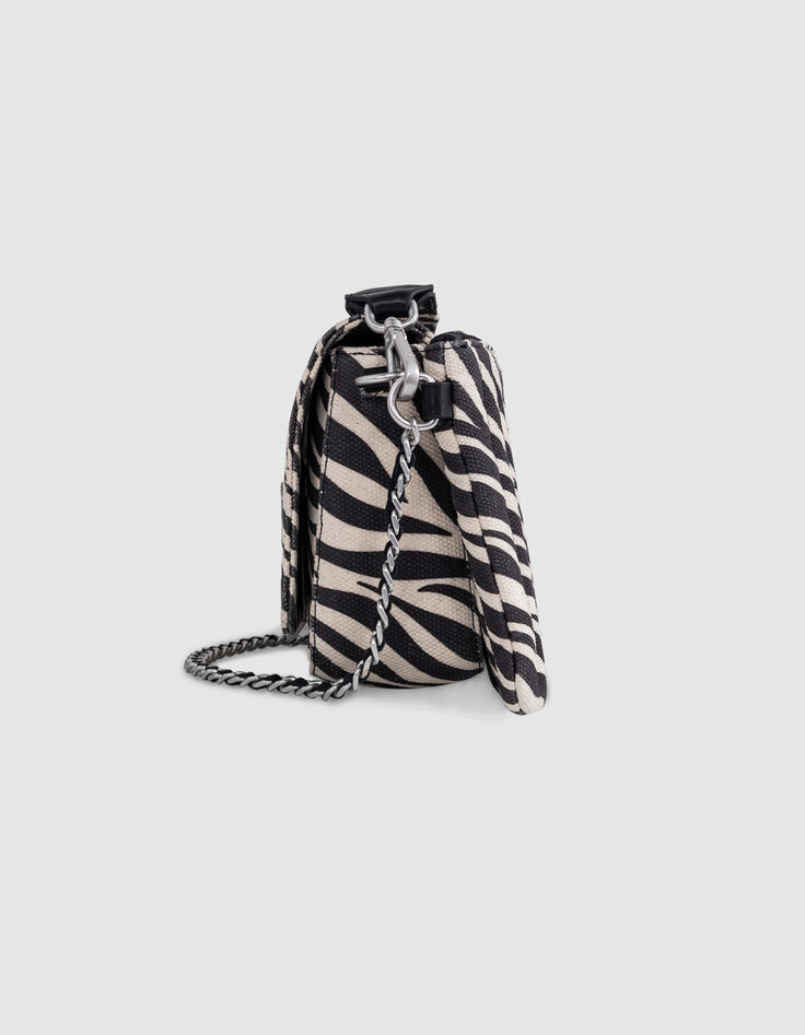 Le 111 ZEBRA écru toile motif zébré Femme-5