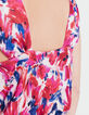 Combinaison en voile imprimé floral flash recycle femme-4