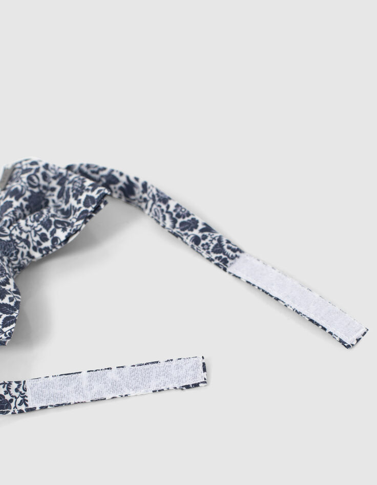 Nœud papillon bleu calanque tissu Liberty garçon -3