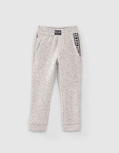 Pantalón jogging gris jaspeado medio SPORT LAB niño  - IKKS