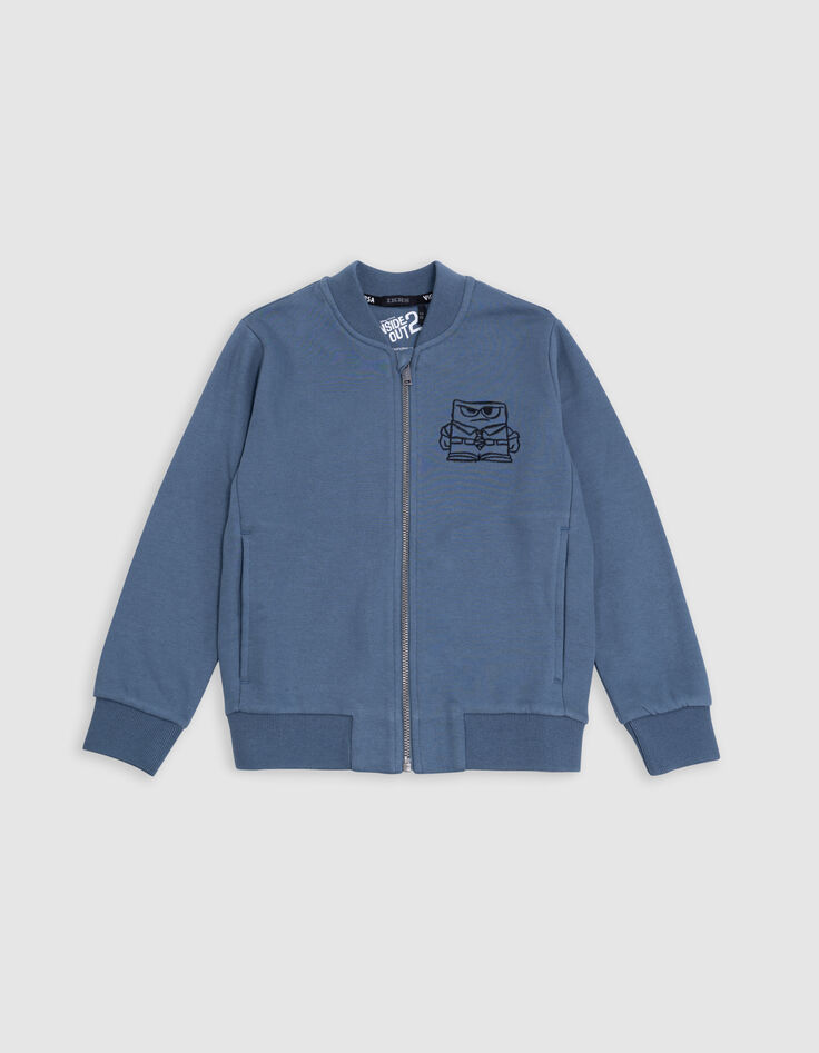 Boy's blue embossed and embroidered VICE-VERSA cardigan-1 Boy's blue embossed and embroidered VICE-VERSA cardigan-1