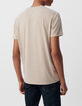 Herren-T-Shirt, sandfarben, Hanfmix DRY FAST-3