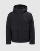 Zwarte pufferjas graniet nylon WATERPROOF BREATHABLE Heren-7