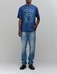 T-shirt cobalt visuel graphique Homme-2