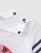 Baby boys' off-white T-shirt with leopard image-6