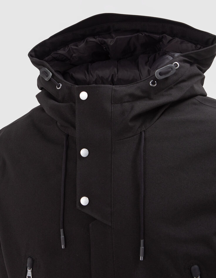 Parka noire &agrave; capuche WATERPROOF DuPont&trade; Sorona&reg; Homme-8
