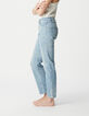 Vaqueros cropped azules de mujer con botones visibles powerstretch-6