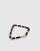 Bracelets noir et doré perles Heishi Femme-4