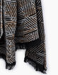 Pañuelo negro jacquard gráfico I.Code-3