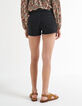Schwarze Jeansshorts mit Fransen I.Code-3