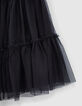 Lange zwarte rok tutu-stijl meisjes-3