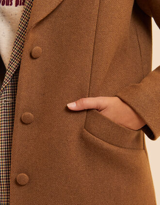 Manteau long camel I.Code