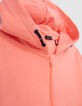 Boys’ neon orange cardigan, embossed checkerboard on back-5