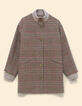 Manteau camel motif carreaux I.Code-7