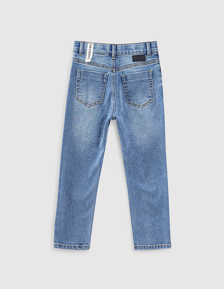 Light blue jeans dad fit print REPREVE jongens -3