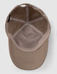 Beige pet met geborduurd monogram, meisje-5