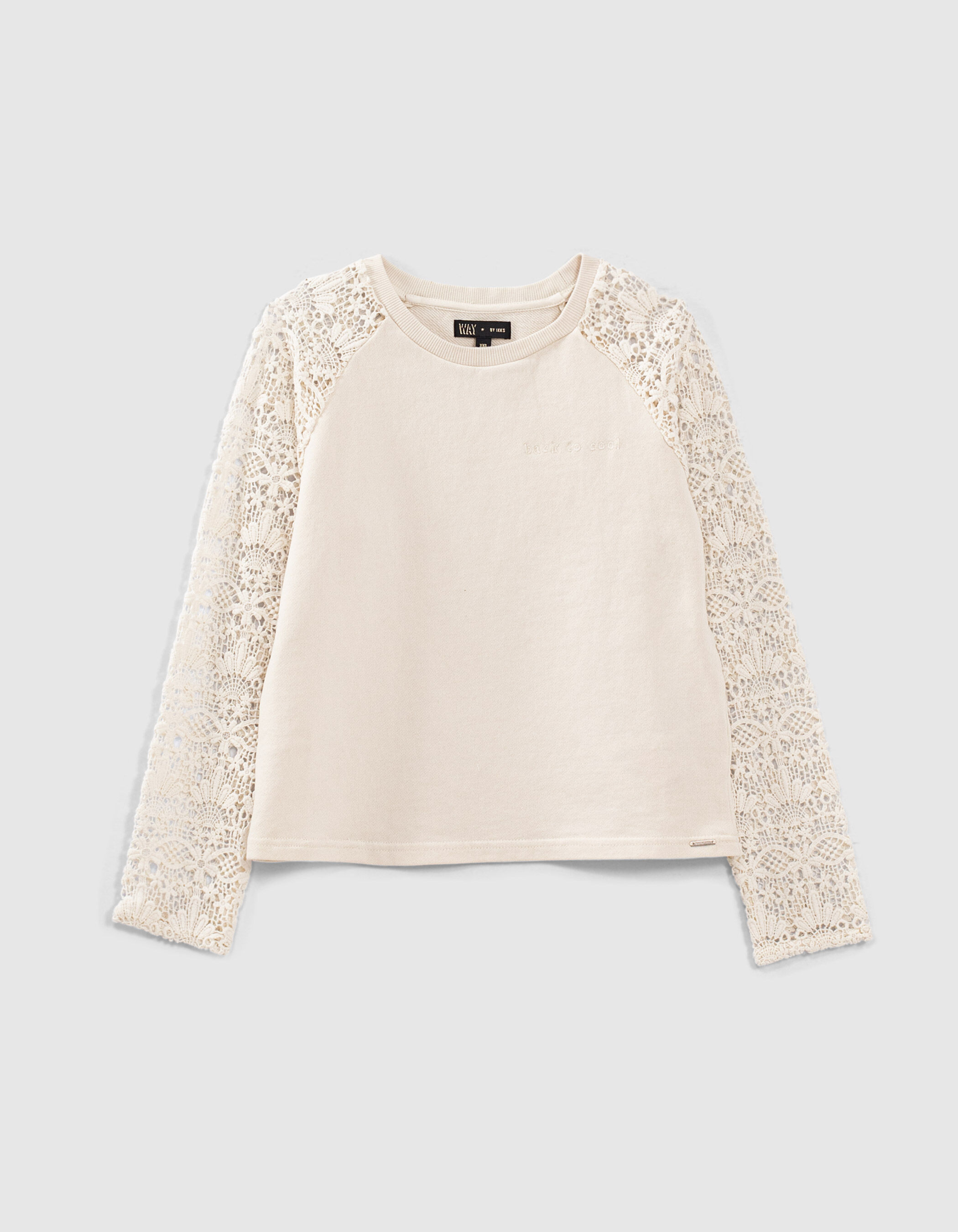 Sudadera con encaje deals