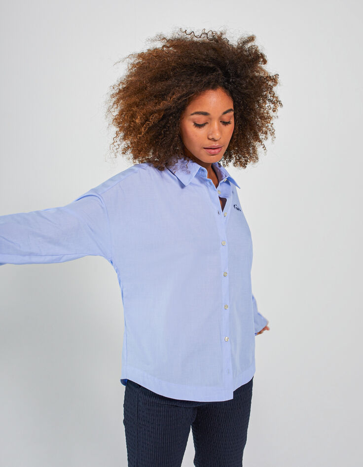 I.Code blue shirt with embroidery on chest-3 I.Code blue shirt with embroidery on chest-3