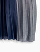 Girls’ navy and silver pleated long skirt-2