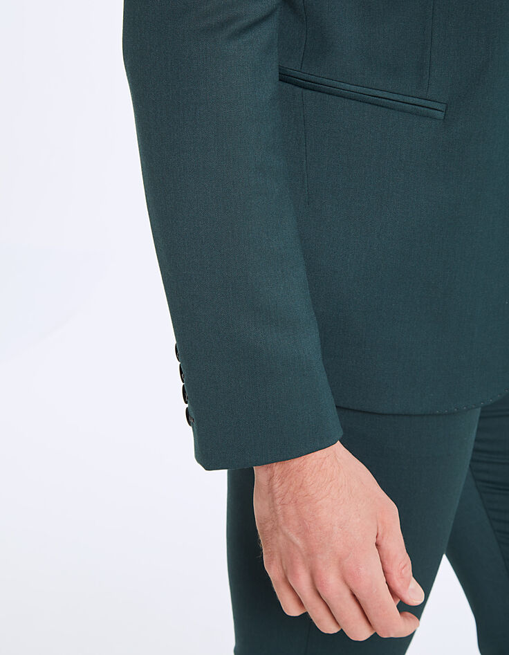 Veste de costume blue green Travel Suit Homme-5