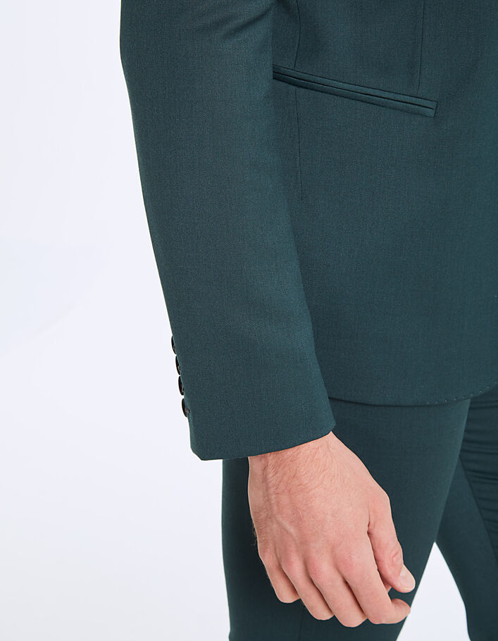 Men’s blue green crease-resistant suit jacket - IKKS