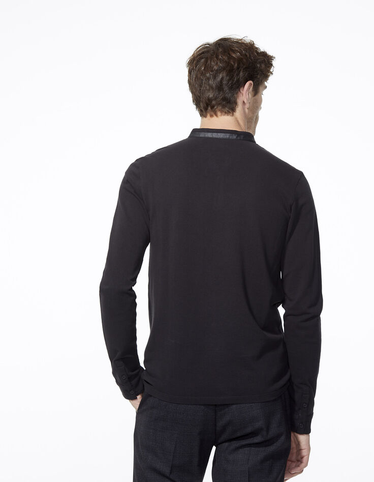 Polo negro hombre-3