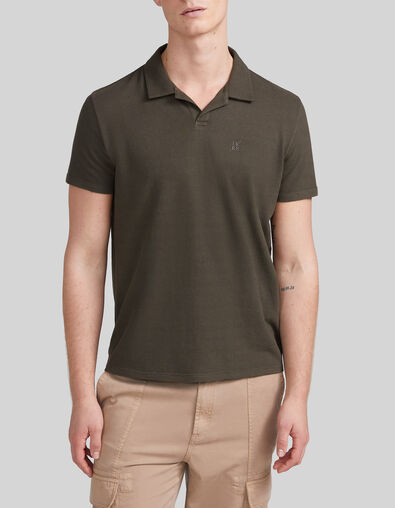 Polo caqui punto nido de abeja mini hombre - IKKS