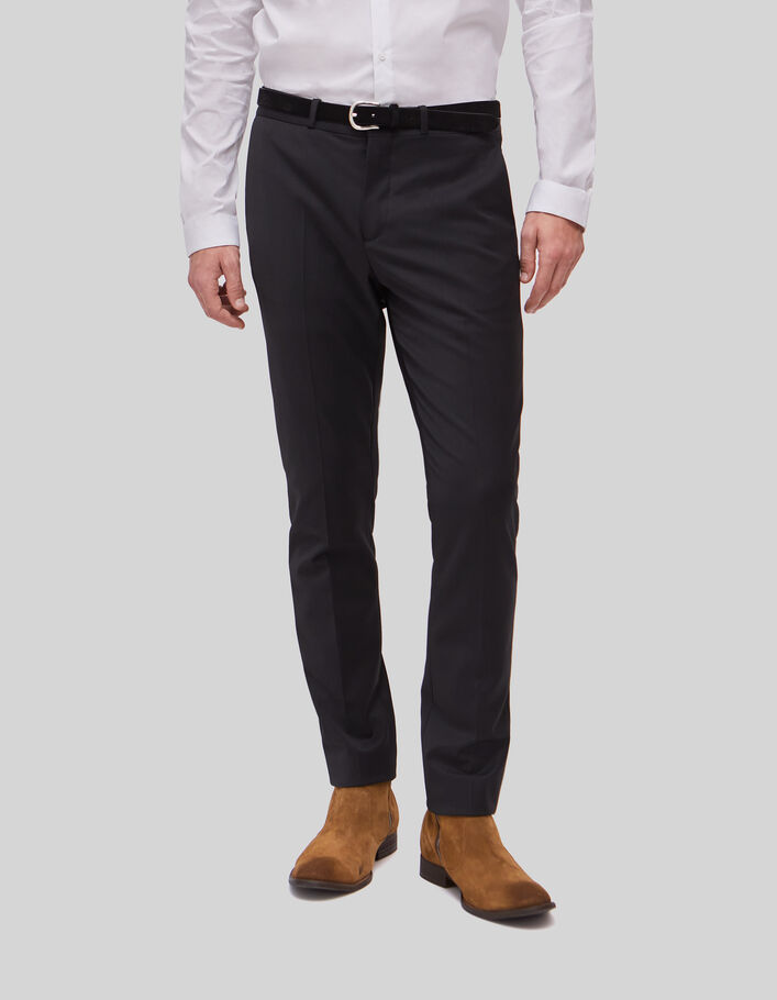 Pantalon de costume SLIM noir TRAVEL SUIT Homme-1