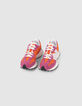 Sneakers NEW BALANCE 327 orange et rose Femme-2