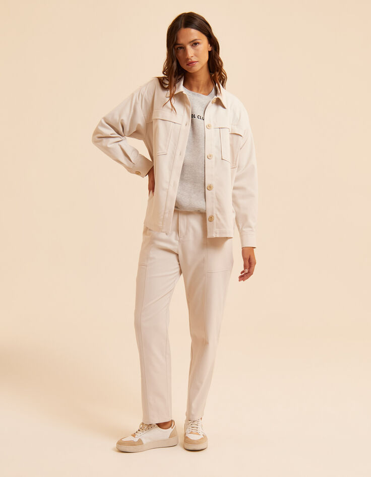 Veste &eacute;crue esprit surchemise I.Code-6