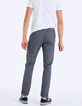 Pantalón chino slim marino falso liso Hombre-3