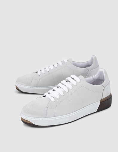 Men’s white suede trainers - IKKS