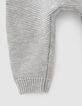 Baby’s putty marl organic cotton knit trousers-4