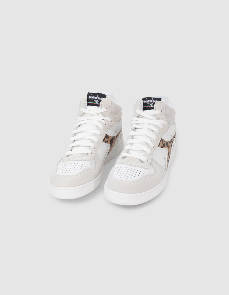 Baskets blanches et imprimé léopard Diadora® femme-2