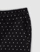 Girls’ black joggers with lightning star print-2