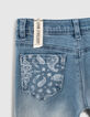 Light blue slim jeans 7/8 meisjes-6