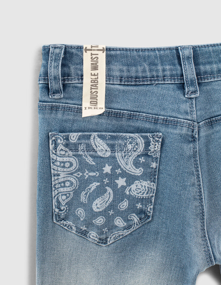 Light blue slim jeans 7/8 meisjes-6