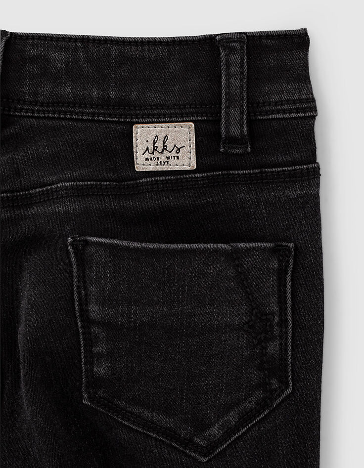 Vaquero skinny black used con fular REPREVE niña -7