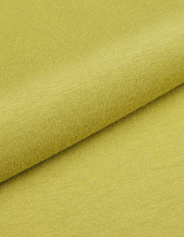 Dames-T-shirt met groene korte mouwen en juwelenkraag-7