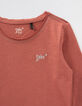 T-shirt bois de rose bio Essentiel fille-2