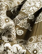 Robe fluide kaki imprimé foulard Femme-7